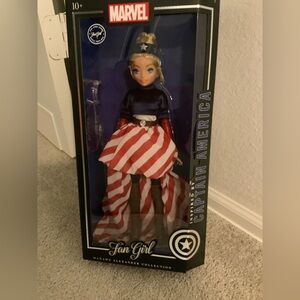Madame Alexander Marvel Captain America Fan Girl Doll - Red, White, Blue
